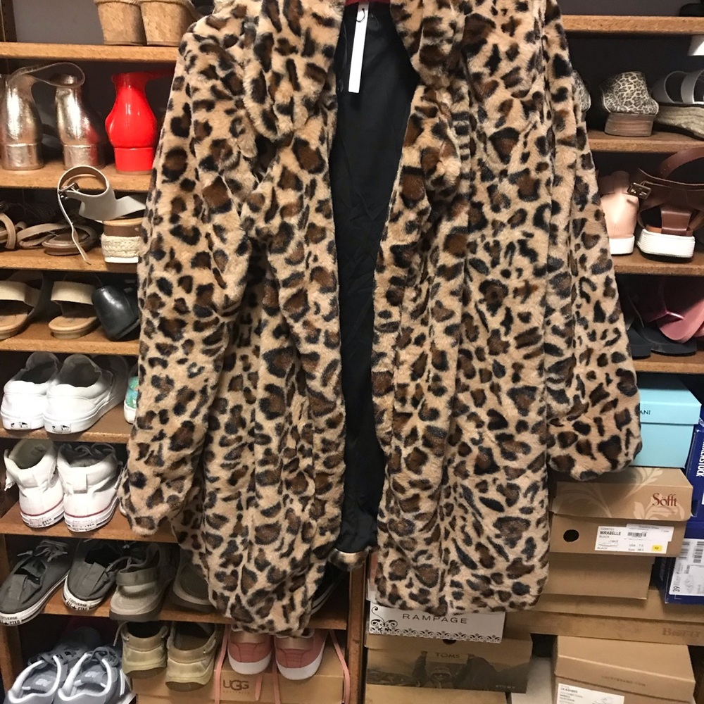 Faux fur coat